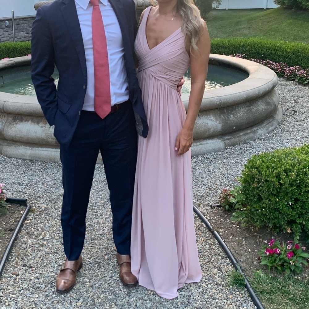 Bill Levkoff light pink dress